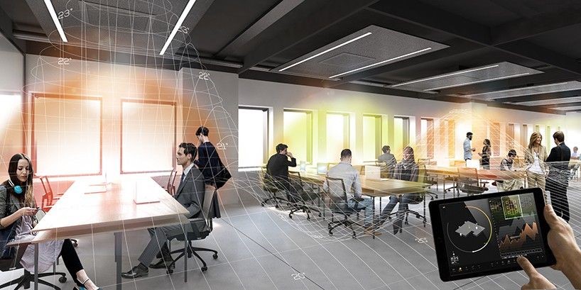 carlo ratti outfits open-office with individualized climate and lighting system | Workplace design, Multigenerational house, Iot design