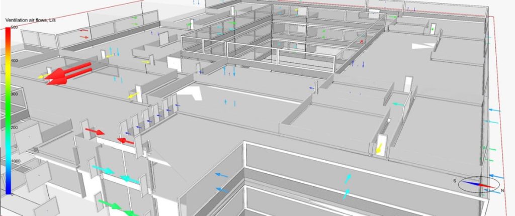 Natural ventilation in an office building - Simulation Software | EQUA